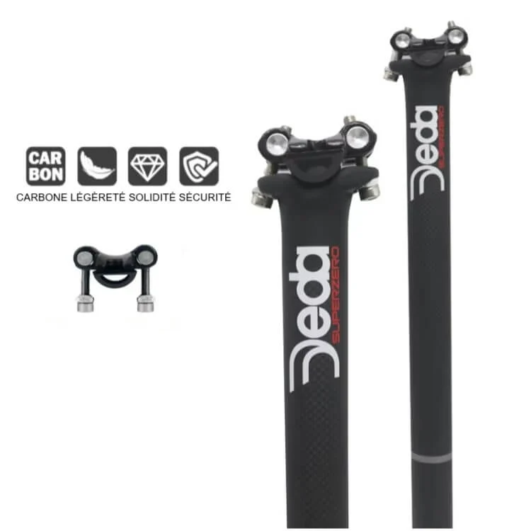 VeloShaft™ | Tige de selle en carbone avec stabilité renforcée et réglage rapide de la position