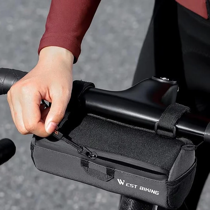 HandleSwift™ | Sacoche guidon vélo réfléchissante et compacte pour des trajets sécurisés