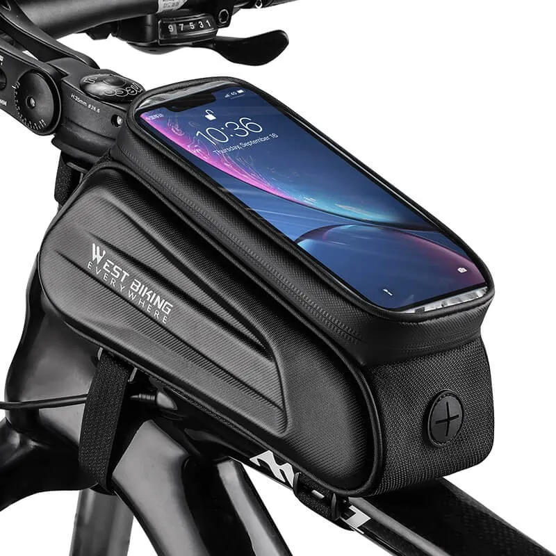 UrbTrek™ | Sacoche velo telephone 1.5L avec fenêtre tactile et protection contre la pluie