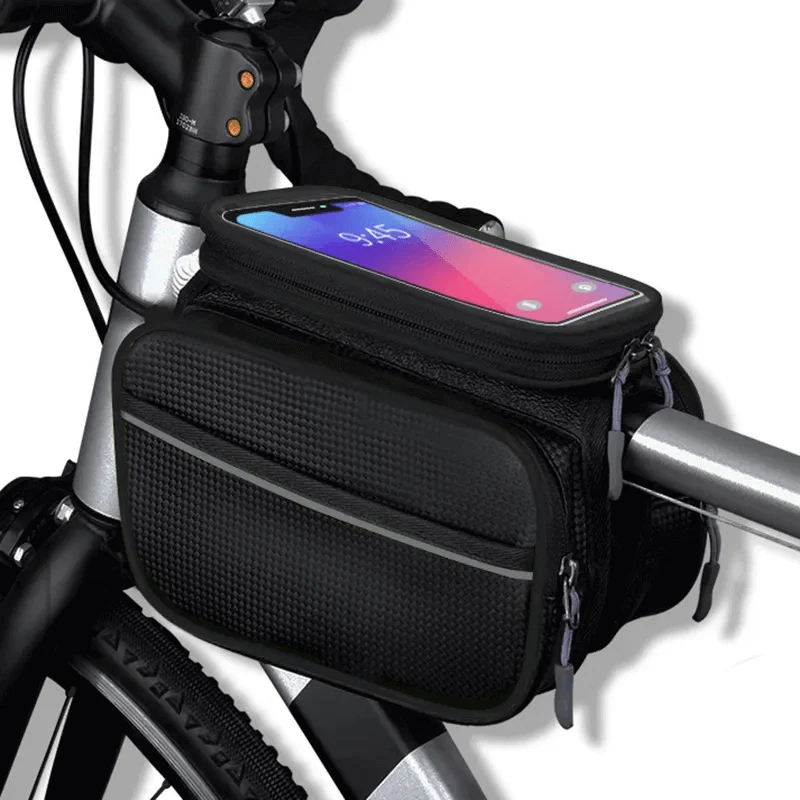 AdventureFrame™ | Sacoche velo telephone 1.5L étanche avec fenêtre tactile