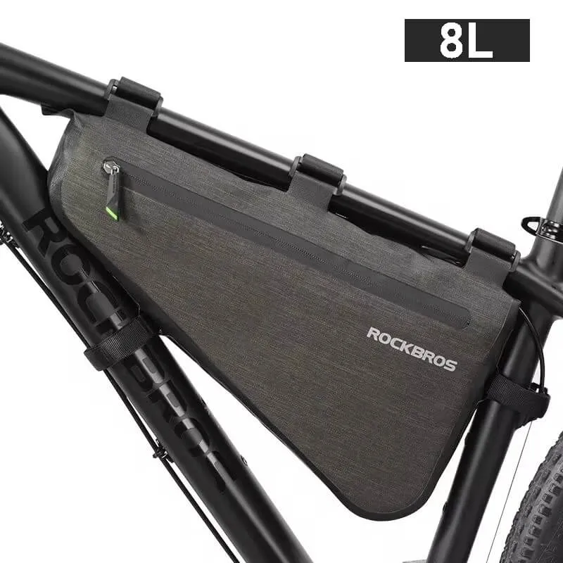 ProofFrameCase™ | Sacoche cadre velo triangulaire étanche et pratique