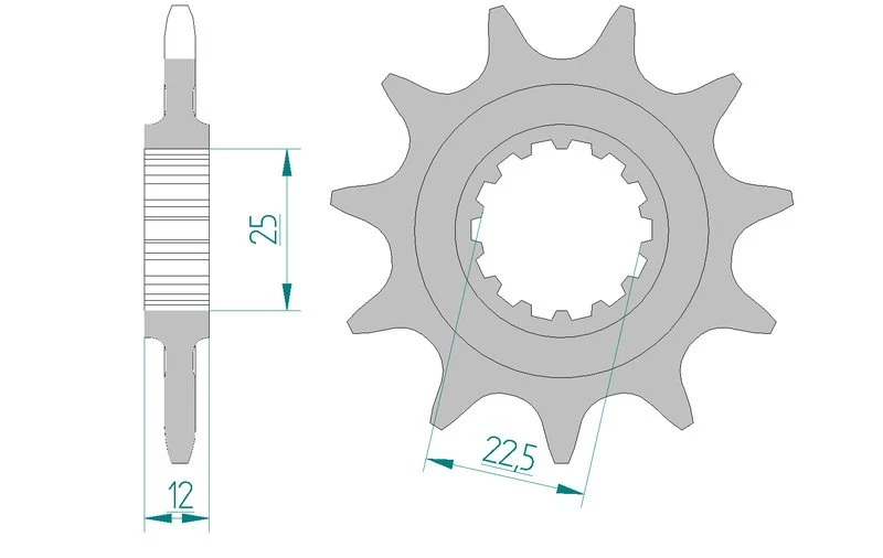 Pignon AFAM 97200 - 11 dents