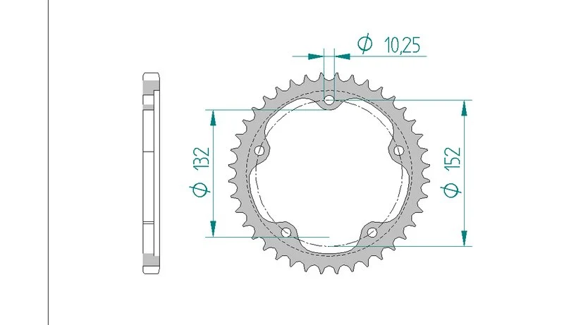 Couronne AFAM 92836 - 43 dents