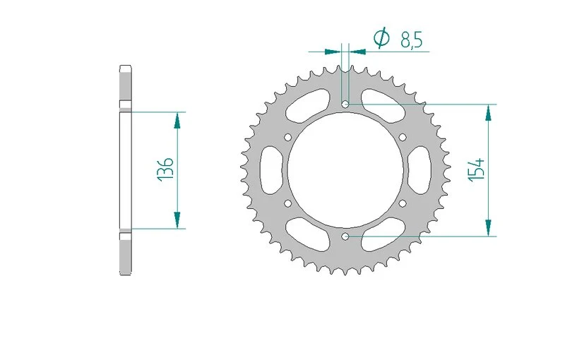 Couronne AFAM 92503 - 47 dents