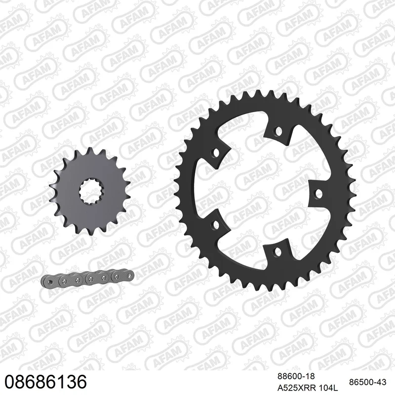 Pignon AFAM 88600 - 18 dents