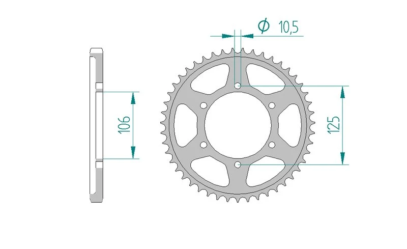 Couronne AFAM 86605 - 47 dents