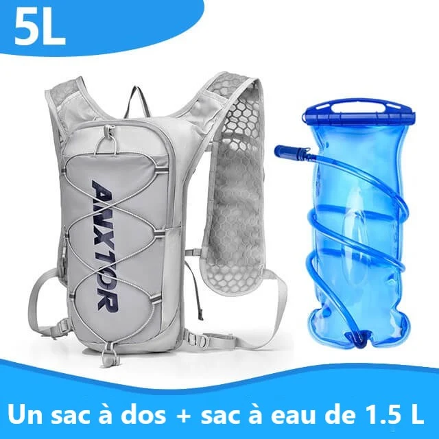BikeHiker™ | Sac a dos velo 5L léger avec poche à eau de 1.5L