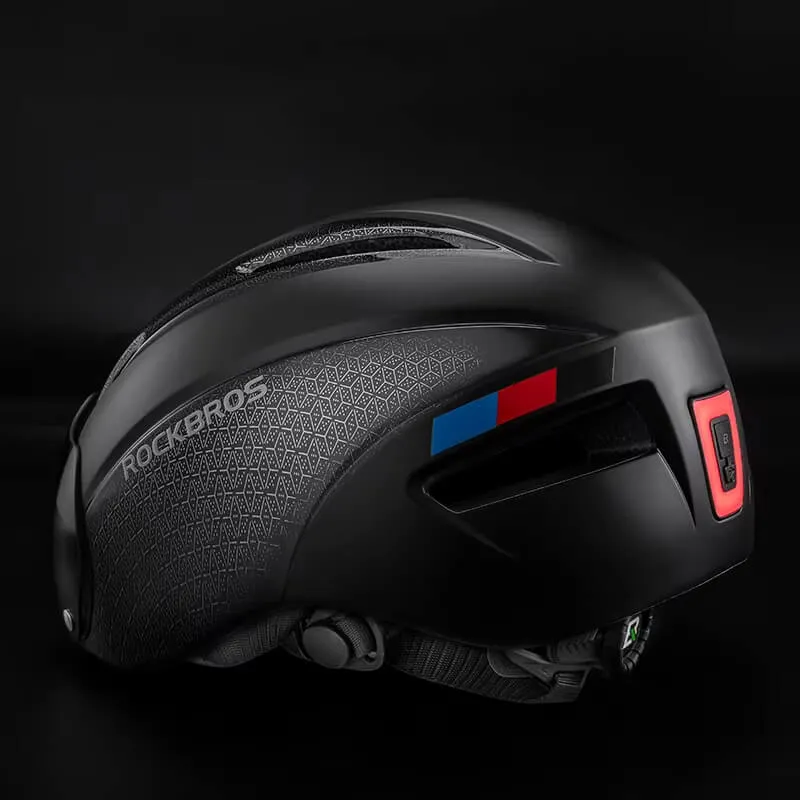 MounBikeHelmet™ | Casque velo avec lunettes magnétiques et lumière LED pour une visibilité renforcée
