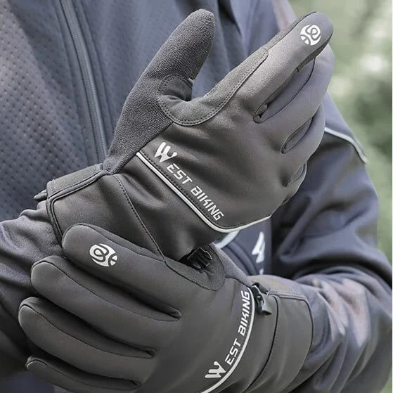 WinterCyclingGloves™ | Gants velo hiver thermiques, imperméables et tactiles