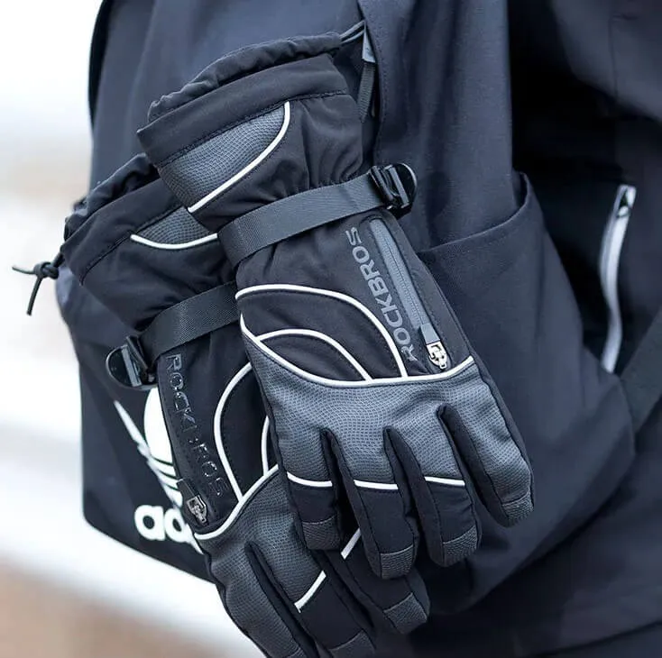 HeatedCyclingGloves™ | Gants velo hiver imperméables avec bande réfléchissante