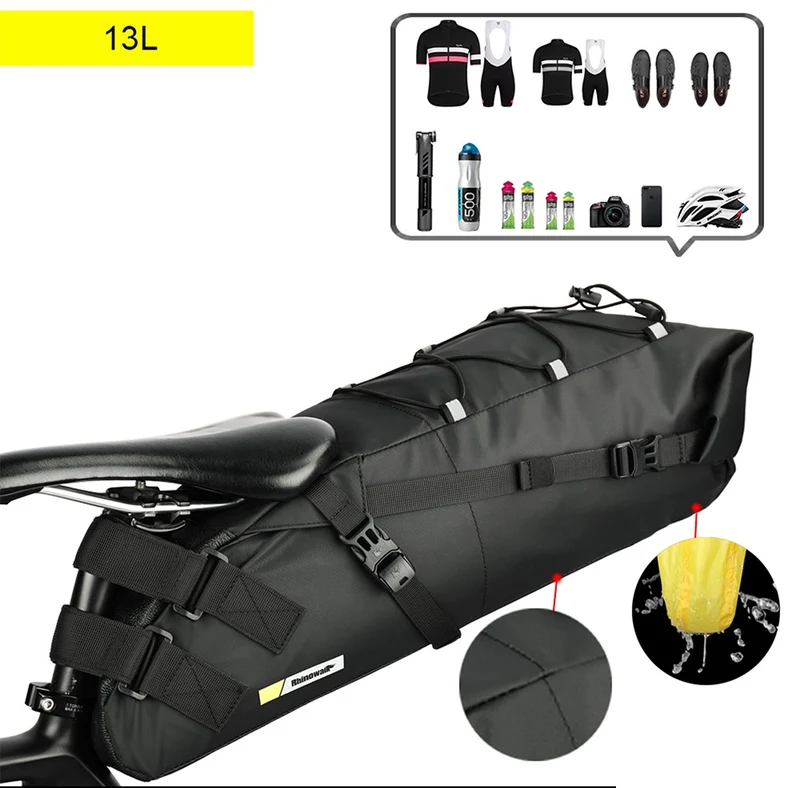 ProofSaddleLargeBag™ | Sacoche de selle 10/13L étanche et résistante à l’usure