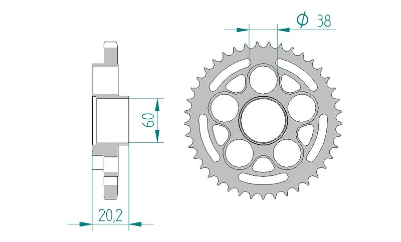 Couronne AFAM 50800 - 41 dents