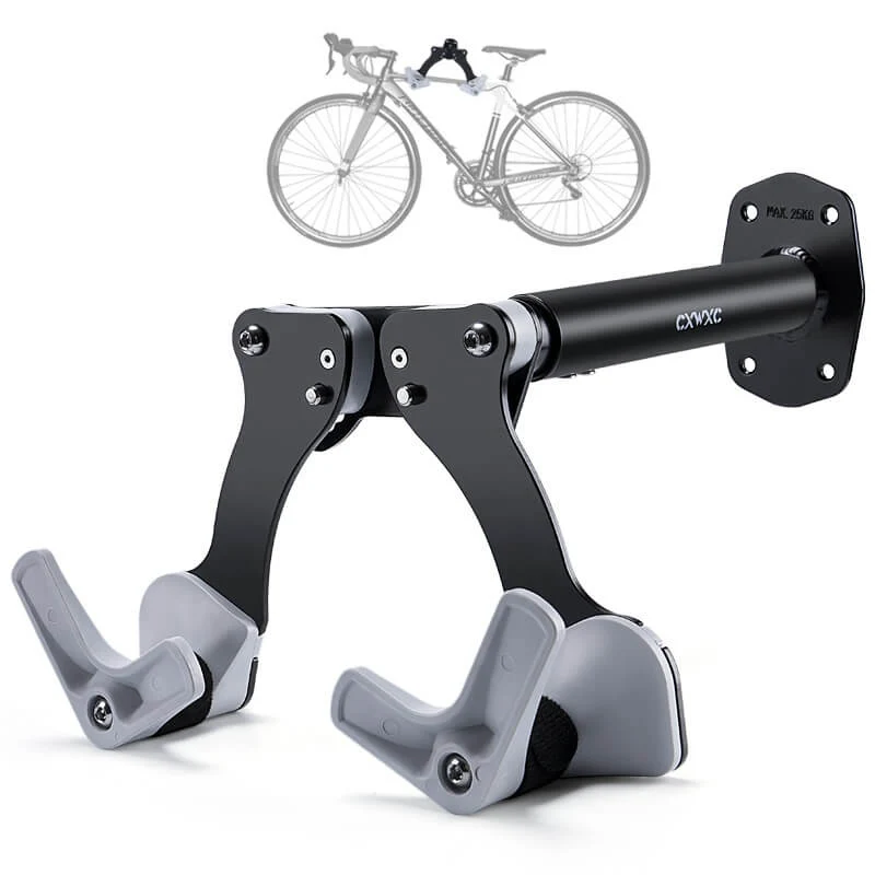 HorizonWallMount™ | Support velo mural horizontal avec bras réglables et berceaux protecteurs