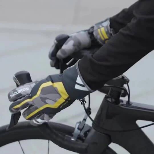 GlideWarm™ | Gants velo hiver imperméables et compatibles écrans tactiles