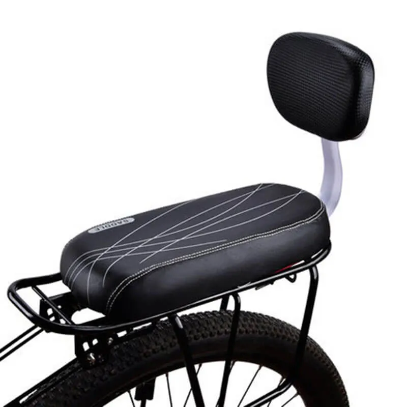 BackRestPlus™ | Siege enfant velo arrière avec dossier confortable et assise sécurisée