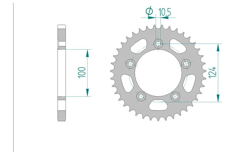Couronne AFAM 50612 - 39 dents