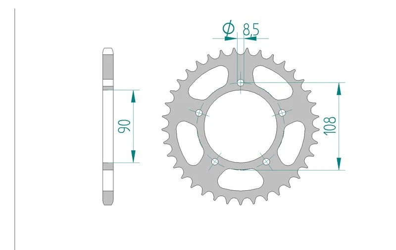 Couronne AFAM 50601 - 38 dents