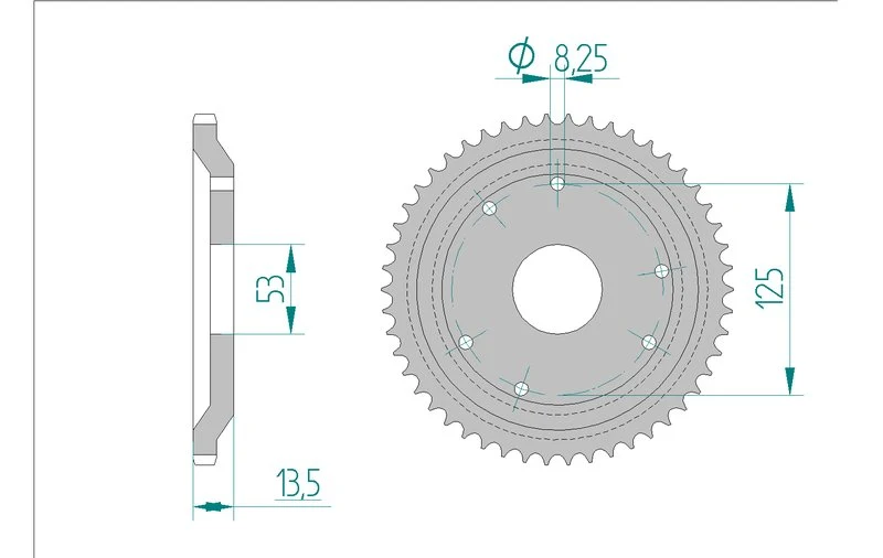 Couronne AFAM 47100A - 53 dents