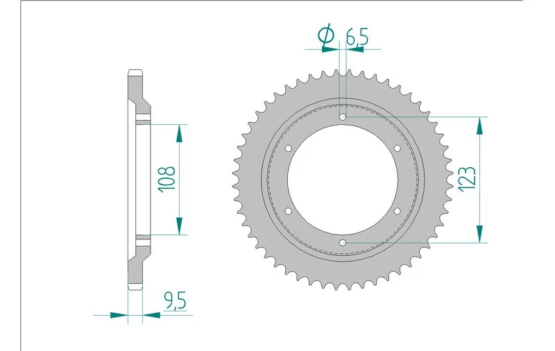Couronne AFAM 47102 - 52 dents