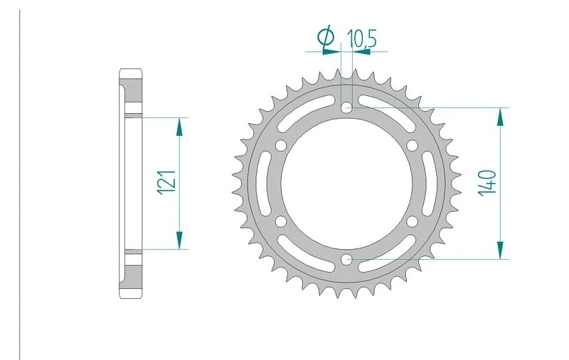 Couronne AFAM 44800 - 40 dents