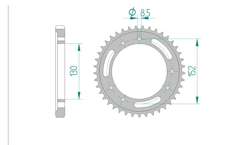 Couronne AFAM 44602 - 45 dents