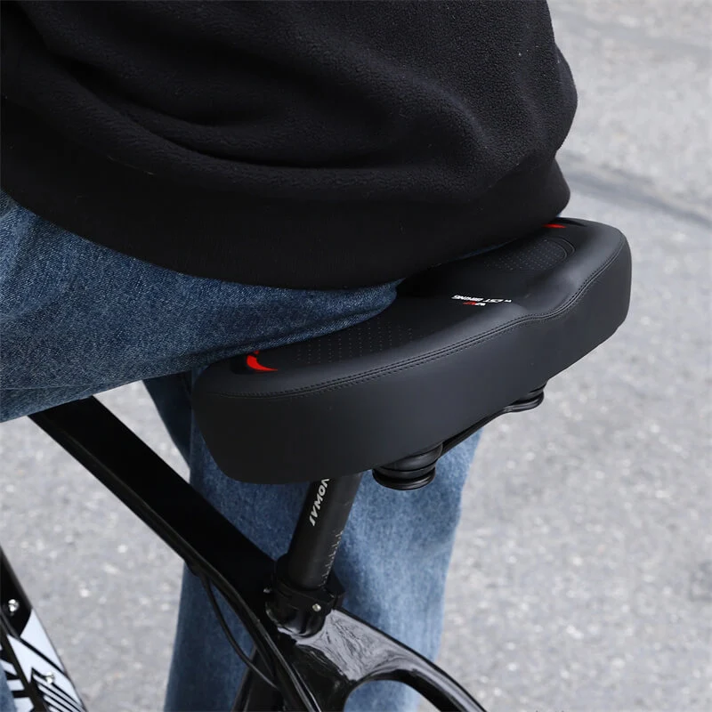 ComfyMasterPro™ | Selle velo confort large avec ressorts pour absorber les chocs