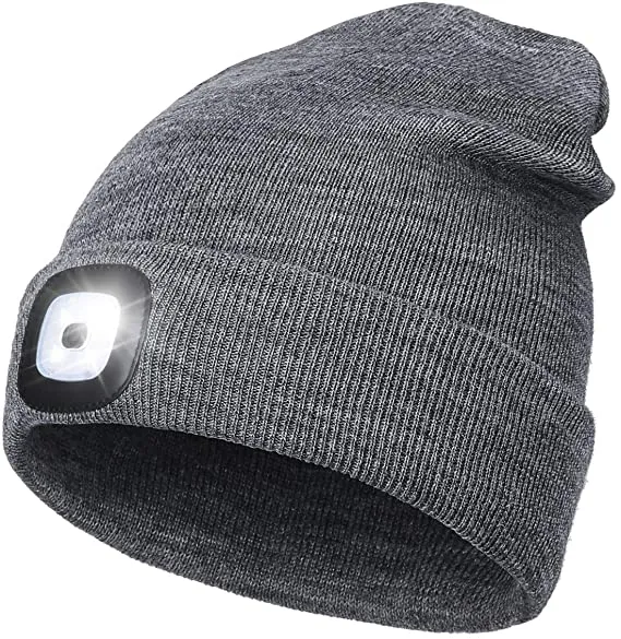 BaniLED™ | Bonnet lampe frontale rechargeable USB avec LED amovible