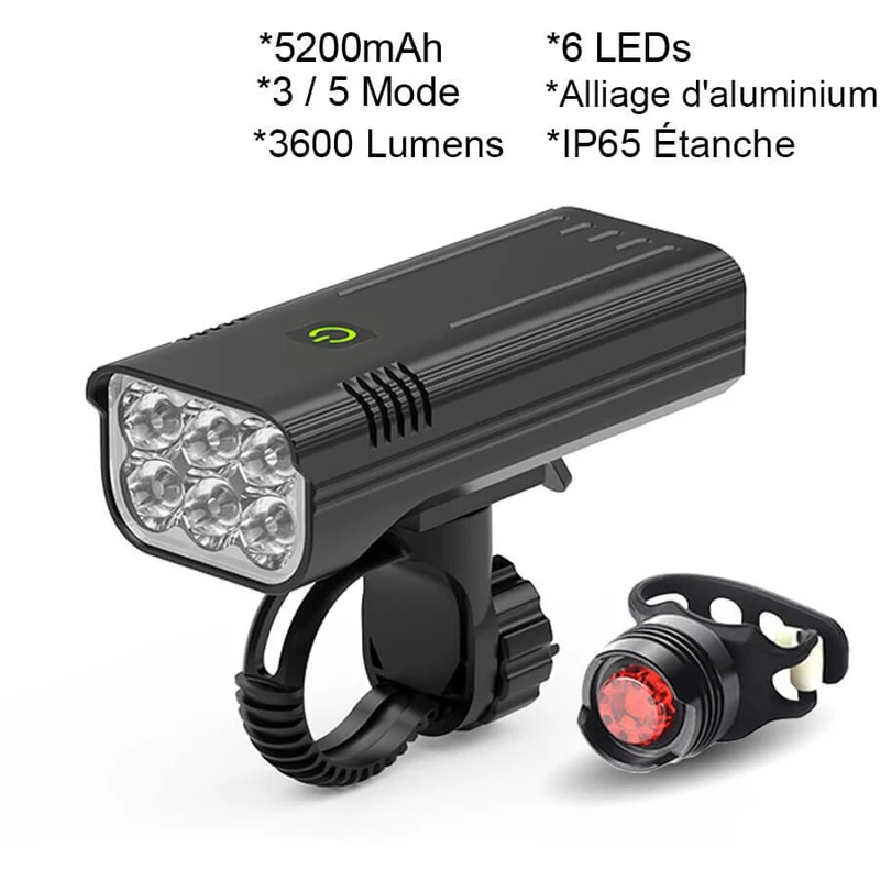 LiteRider™ | Eclairage velo rechargeable et étanche