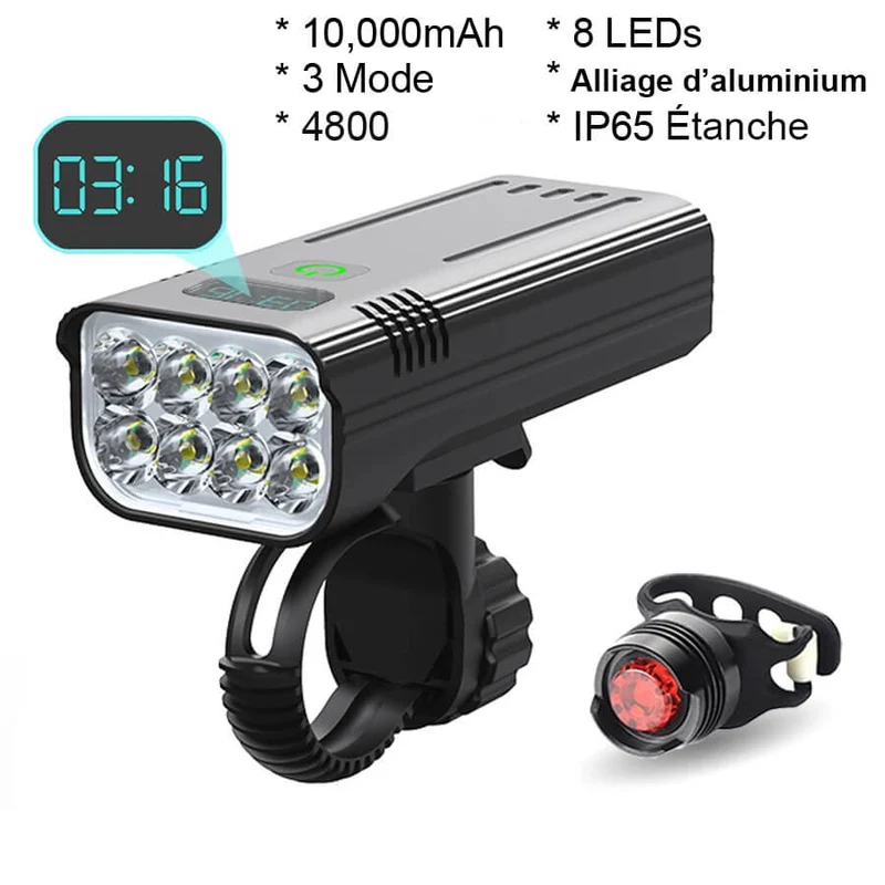 LiteRider™ | Eclairage velo rechargeable et étanche
