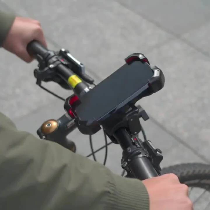 AutoHold™ | Support telephone velo à verrouillage automatique et rotation 360°