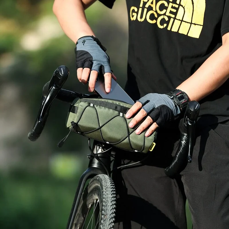 HandlebarHero™ | Sacoche guidon vélo 2.4L compacte et résistante