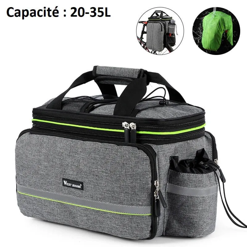 RearRider™ | Sacoche velo porte bagage grande capacité 25/35L
