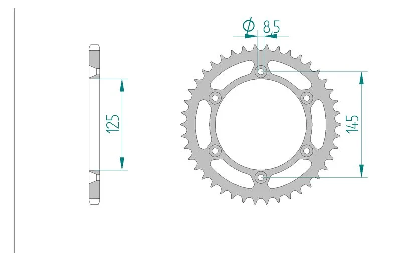Couronne AFAM 44202 - 44 dents