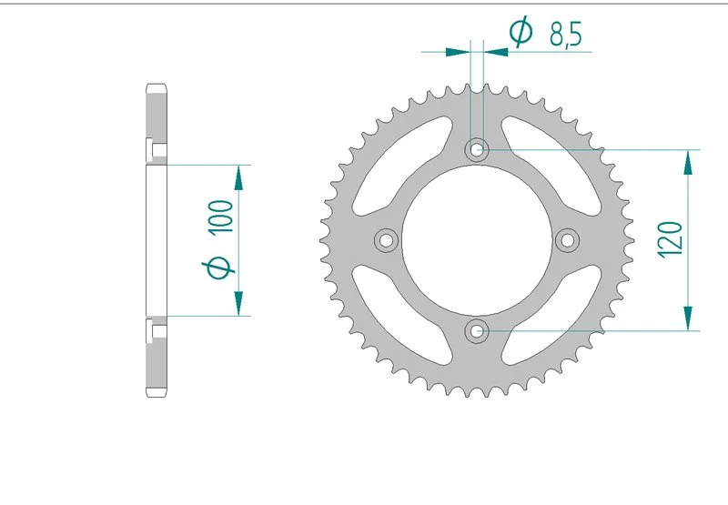 Couronne AFAM 38101 - 50 dents