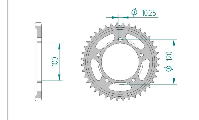 Couronne AFAM 35802 - 42 dents