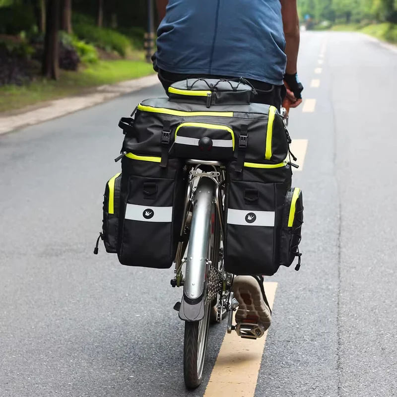 ProofRearRackPack™ | Sacoche velo porte bagage 3 en 1 grande capacité 65L et étanche
