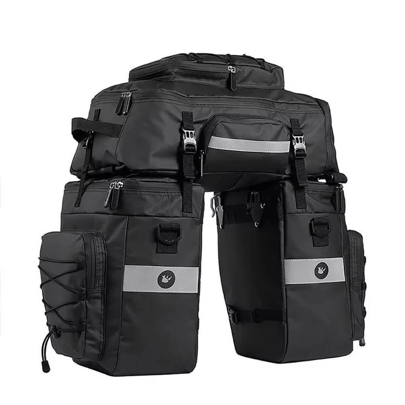 ProofRearRackPack™ | Sacoche velo porte bagage 3 en 1 grande capacité 65L et étanche