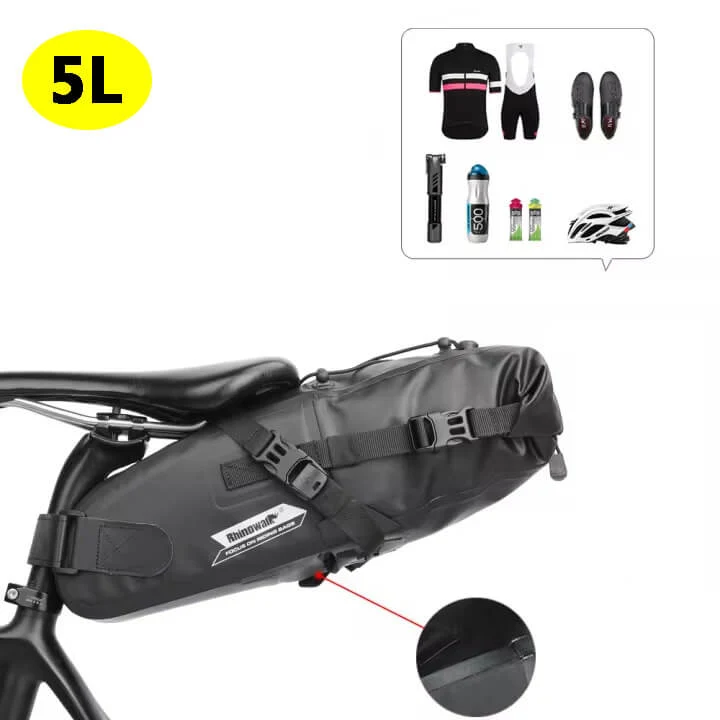 ProofSaddleLargeSatchel™ | Sacoche de selle avec grande capacité de rangement 5/10/13L