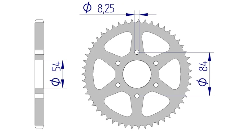 Couronne AFAM 56201 - 51 dents