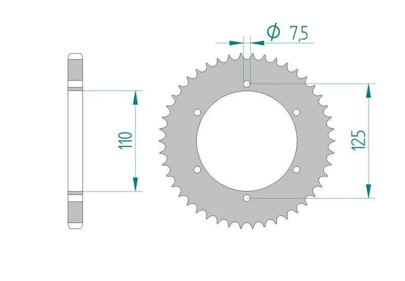 Couronne AFAM 59102 - 46 dents