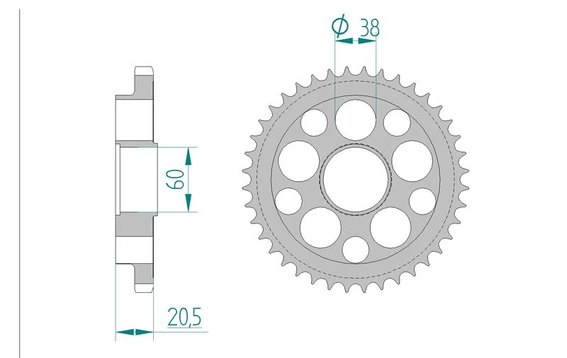 Couronne AFAM 50605A - 36 dents