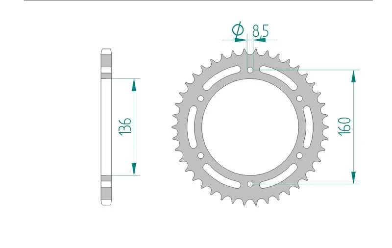 Couronne AFAM 35304 - 49 dents