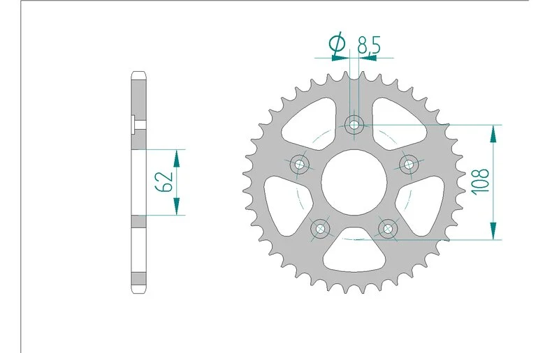 Couronne AFAM 44203 - 42 dents