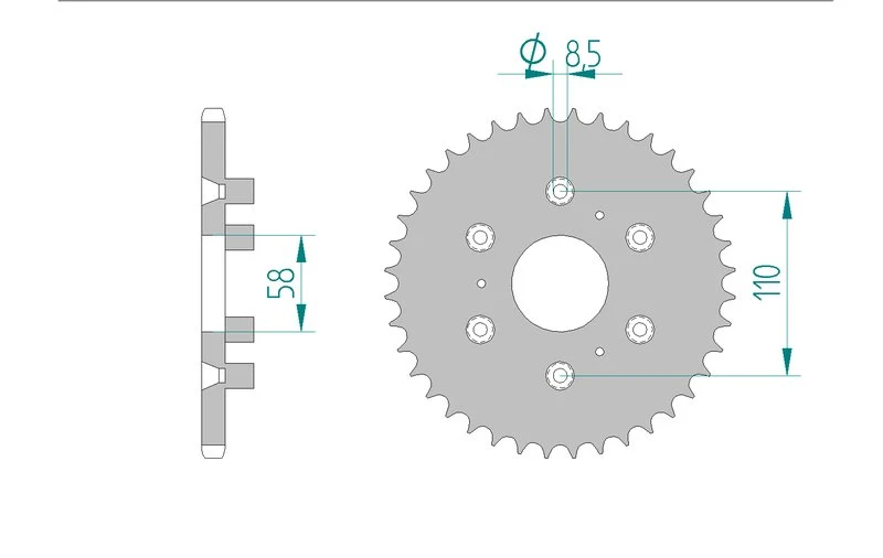 Couronne AFAM 35206 - 40 dents