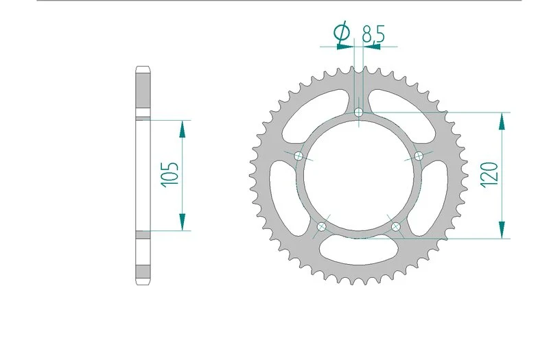 Couronne AFAM 35103A - 51 dents