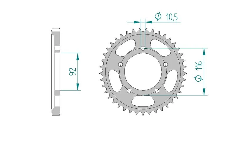 Couronne AFAM 16900 - 41 dents