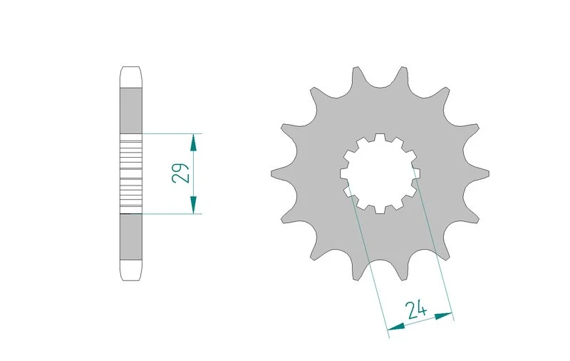 Pignon AFAM 24601A - 17 dents