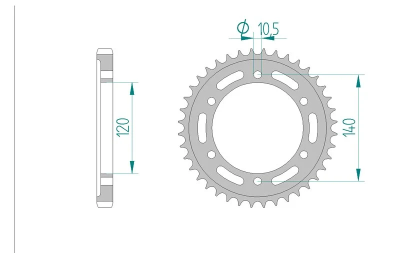 Couronne AFAM 16603A - 42 dents