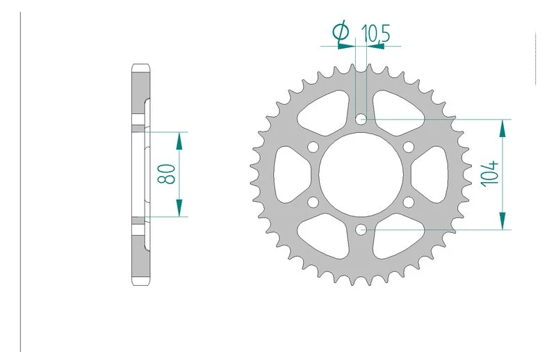 Couronne AFAM 16610A - 43 dents