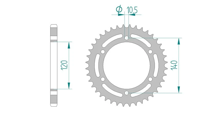 Couronne AFAM 16605 - 38 dents